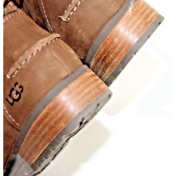 UGG Aureo II Ankle Boots Women's sz 8 Camel Brown Suede Waterproof Ankle Bootie - Picture 7 of 8